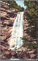 Carte postale NB peinte : Ch.B à Barizey ( Saône-et-Loire) Carte écrite en 1957 Cascade du Hérisson : Le grand Saut ou Queue de Cheval 